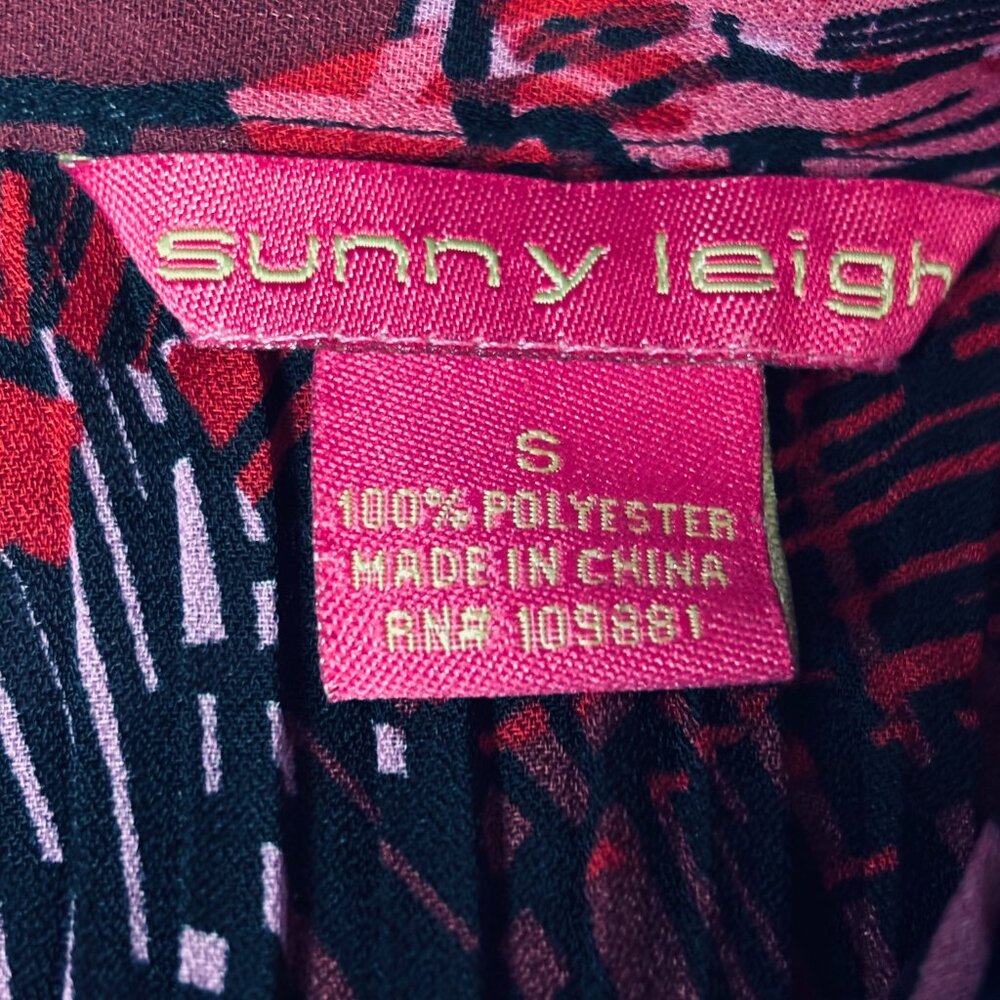 Sunny Leigh Ruffle Button Front Colorful Top - image 4